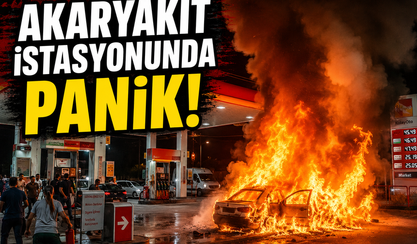 Akaryakıt İstasyonunda Panik!