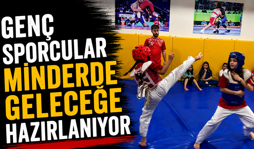 Genç sporcular minderde geleceğe hazırlanıyor