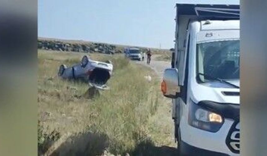 Devrilen Otomobilden 4 Yaralı Çıktı!