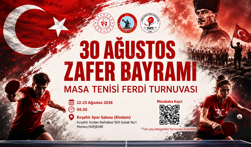Zaferin coşkusu masa tenisinde yaşanacak