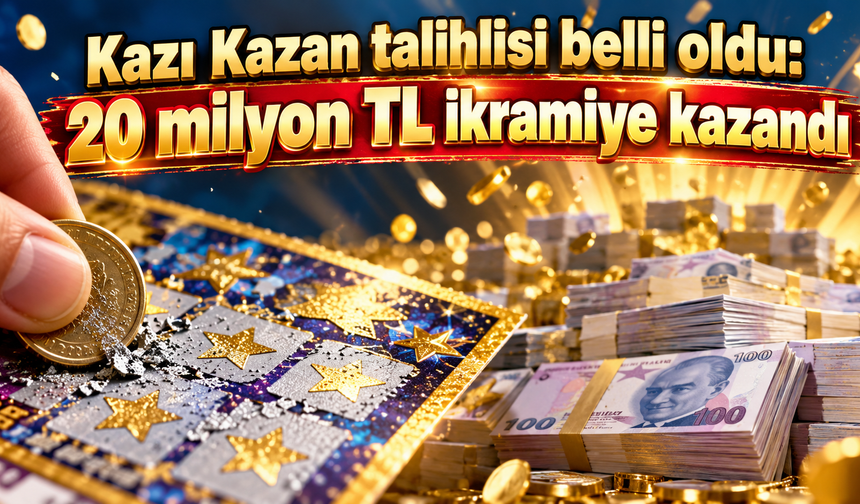 Kazı Kazan talihlisi belli oldu: 20 milyon TL ikramiye kazandı
