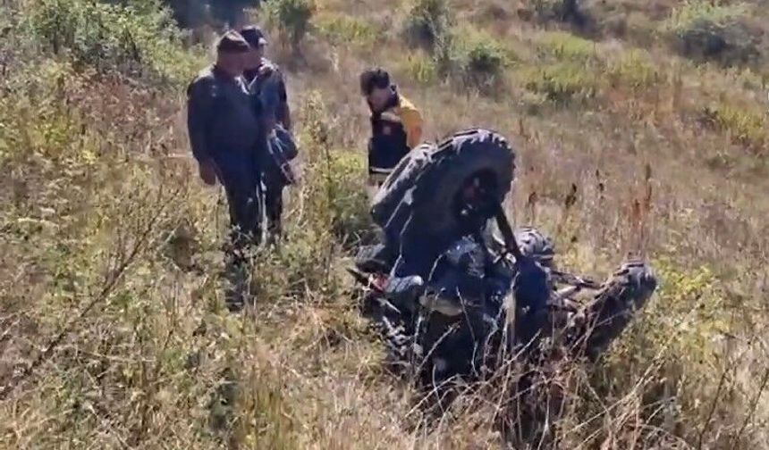 Yaşlı adam ATV altında can verdi!
