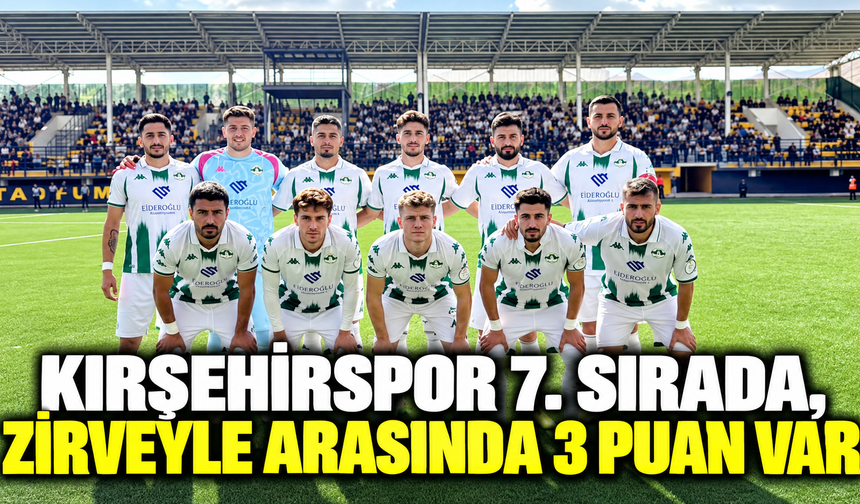Kırşehirspor 7. sırada, zirveyle arasında 3 puan var
