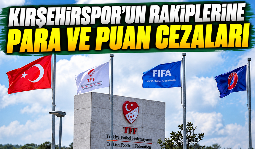 Kırşehirspor’un rakiplerine para ve puan cezaları verildi