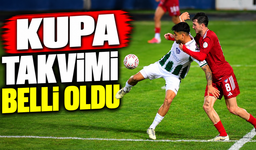 Kupa takvimi belli oldu