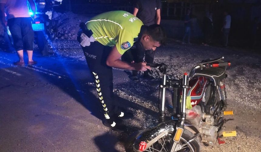 Motosiklet Levhaya Çarptı, Hayat Mücadelesi Başladı!