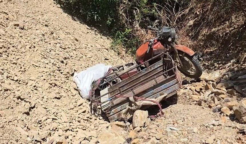 Motosiklet Uçuruma Yuvarlandı, Sürücü Öldü