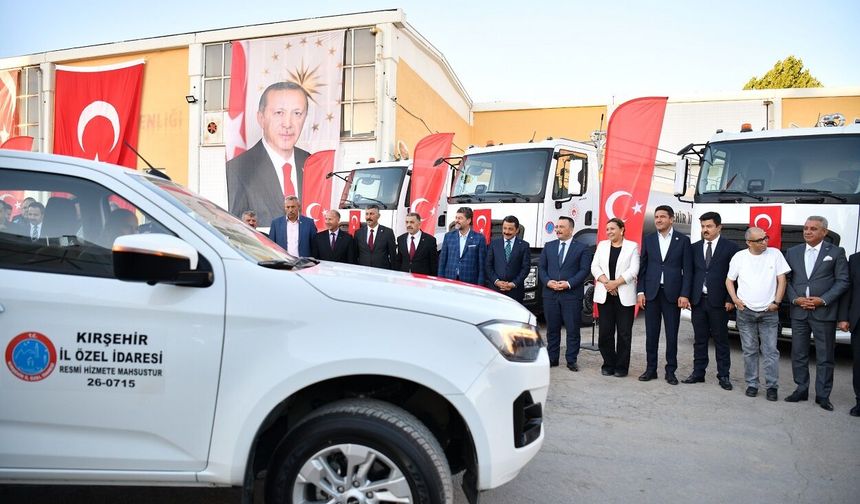 Kırşehir İl Özel İdaresinin Filosuna 36 Yeni Araç Katıldı