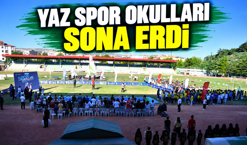 Yaz spor okulları sona erdi