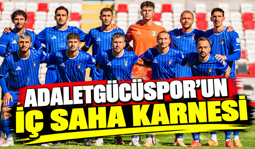 Adaletgücüspor’un iç saha karnesi