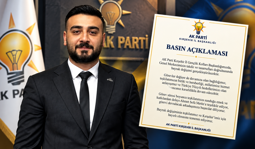 AK Parti Kırşehir'de Beklenmedik Değişim! Gözler Yeni Başkanda