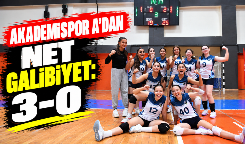 Akademispor A’dan net galibiyet: 3-0