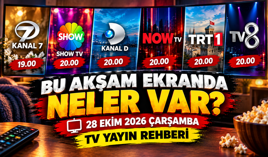 28 Ekim Çarşamba TV Yayın Akışı: Bu Akşam Hangi Diziler Var?