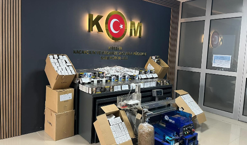 Kırşehir'de Bir Ev ve İş Yerine Baskın! Binlercesi Ele Geçirildi