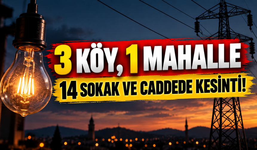 Kırşehir'de Bugün Elektrikler Kesilecek! İşte Sokak Sokak Tam Liste