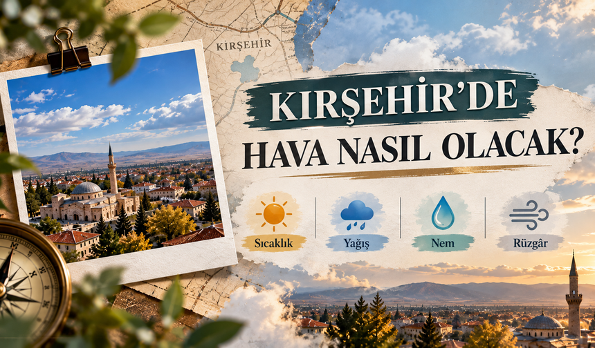 12 Ekim Pazartesi Günü Kırşehir'de Hava Durumu