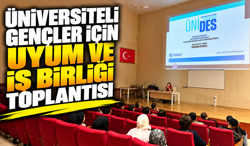 Üniversiteli gençler için uyum ve iş birliği toplantısı