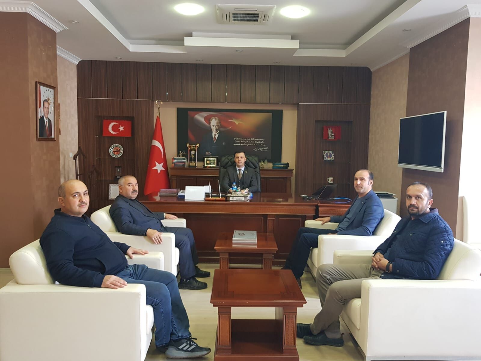 Memur-Sen Kırşehir Şube heyetinden Kaman Kaymakamı Kaya'ya ziyaret