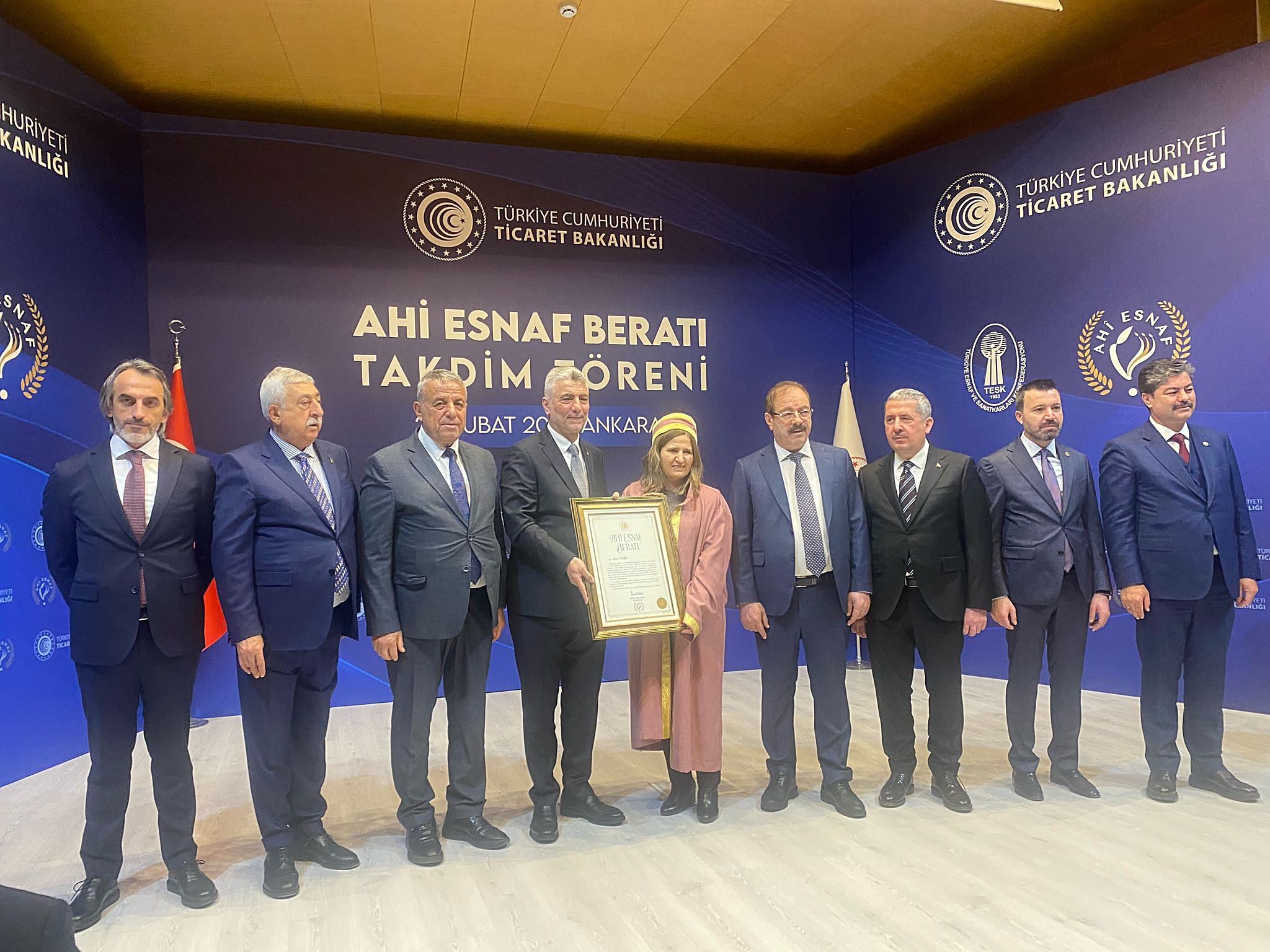 Ahi̇ler, Ahi̇ Esnaf Berati Takdi̇m Töreni̇ne Katildi3