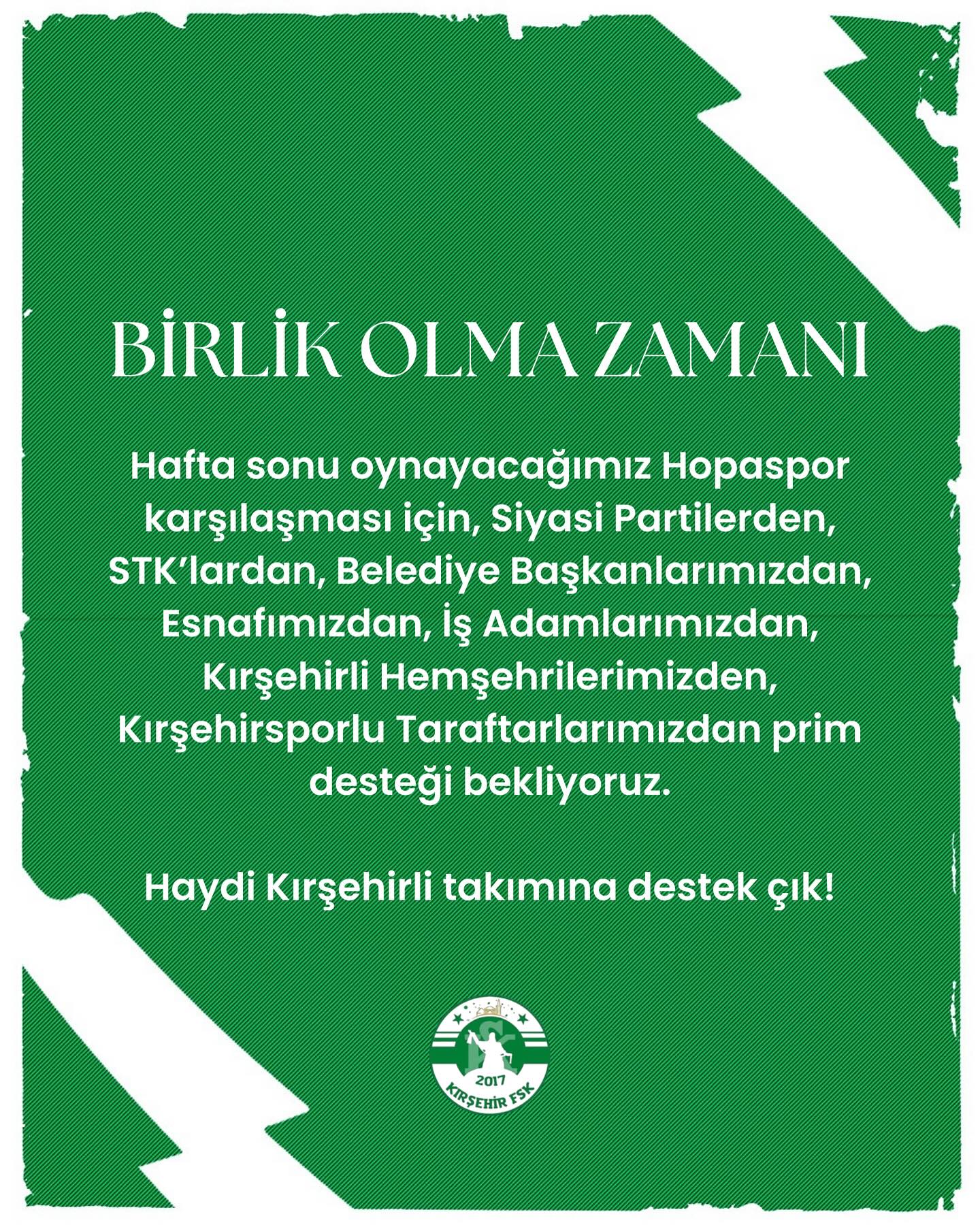 Kırşehirspor’a Artvin Maçı Için Prim Destek Sözü (2)