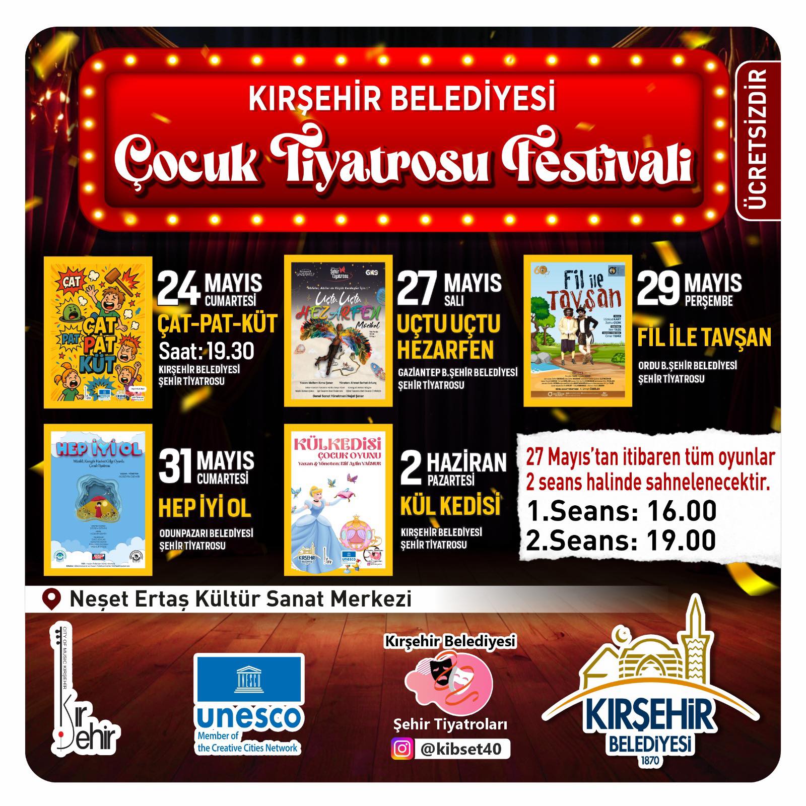 Minik Sanatseverler İçin Büyük Etkinlikkırşehir’de Çocuk Festivali