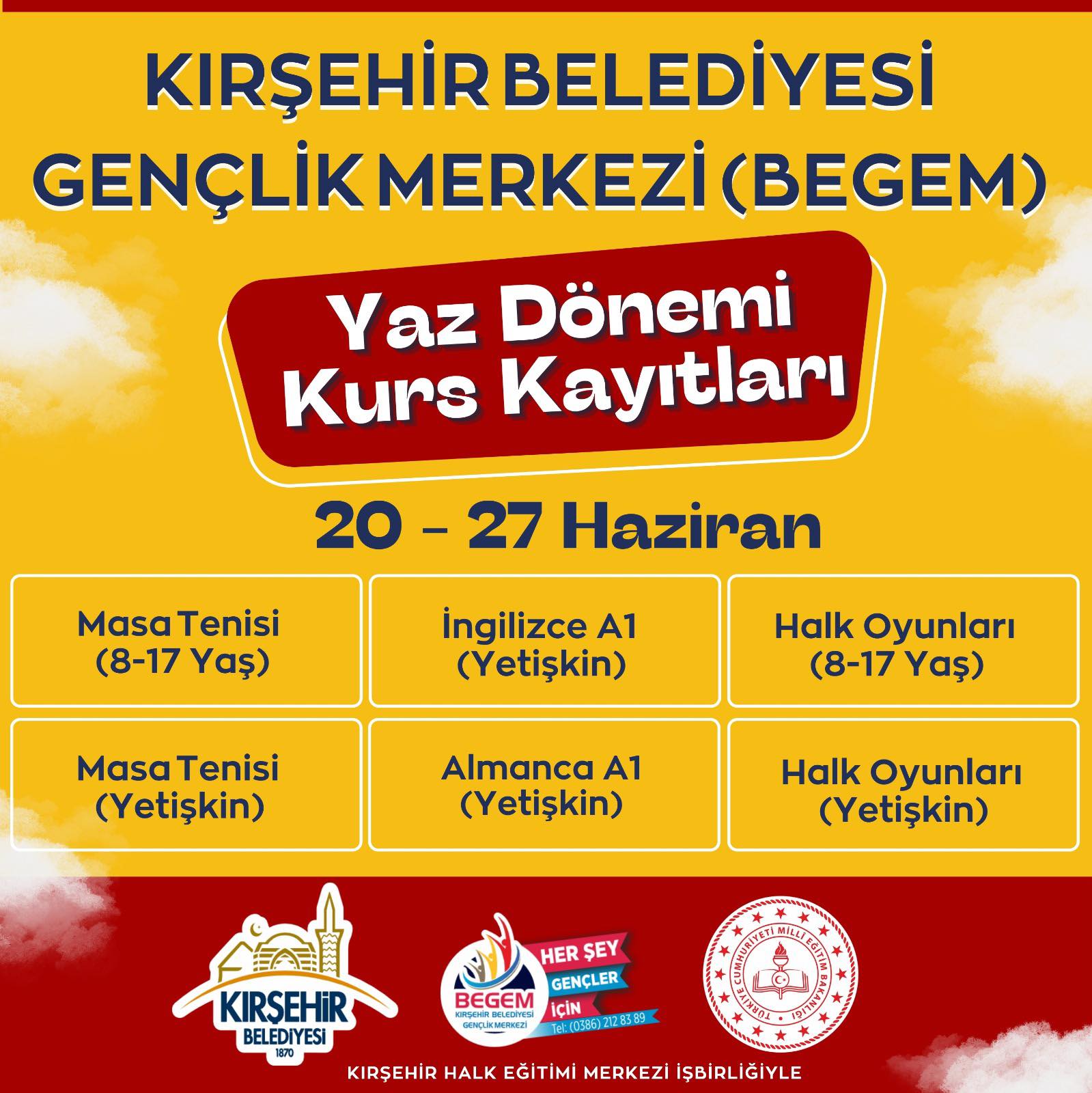 Begem Yaz Kursu Kayıtları Başlıyor