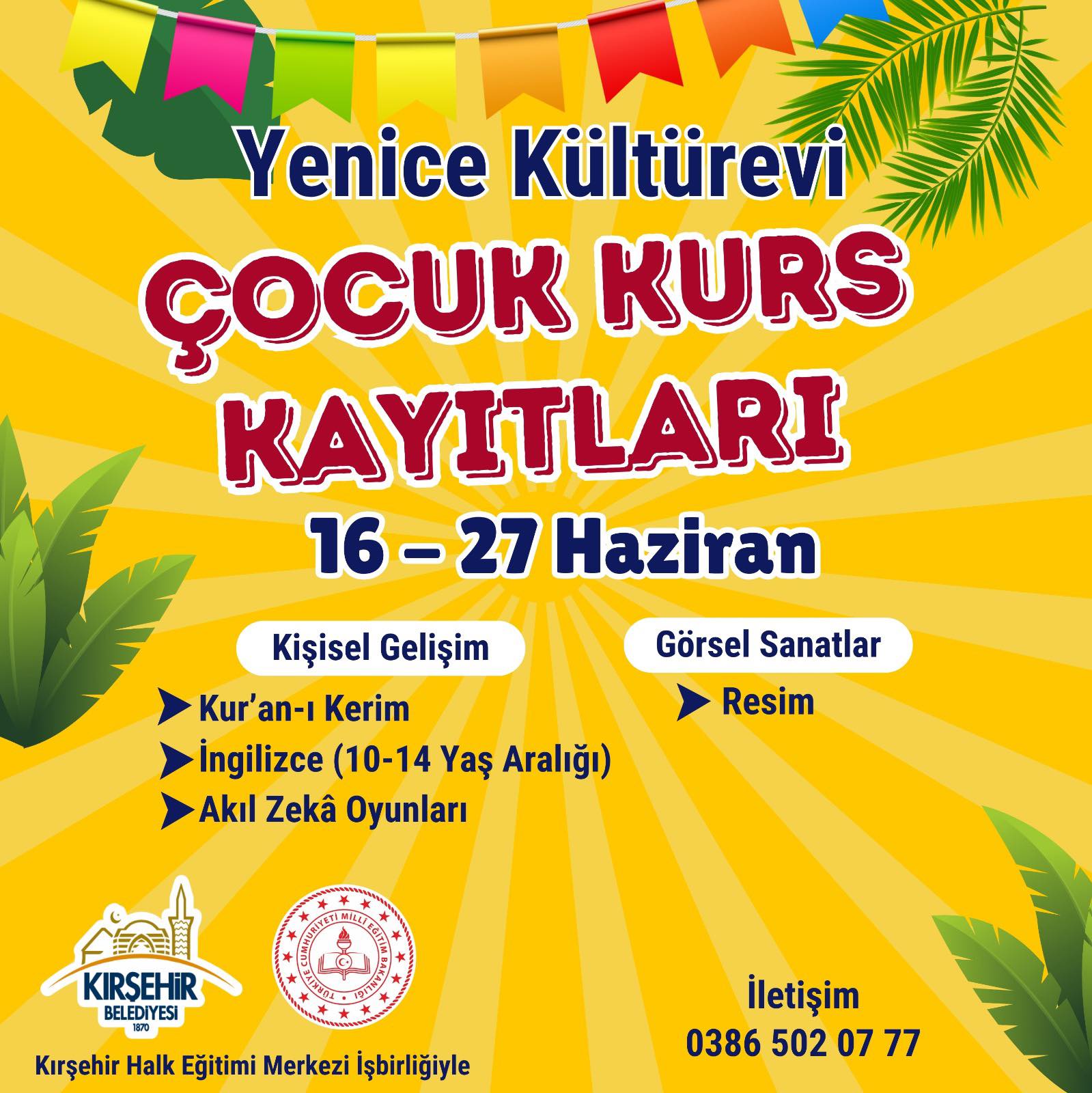 Çocuklar Için Kurs Kayıtları Başlıyor