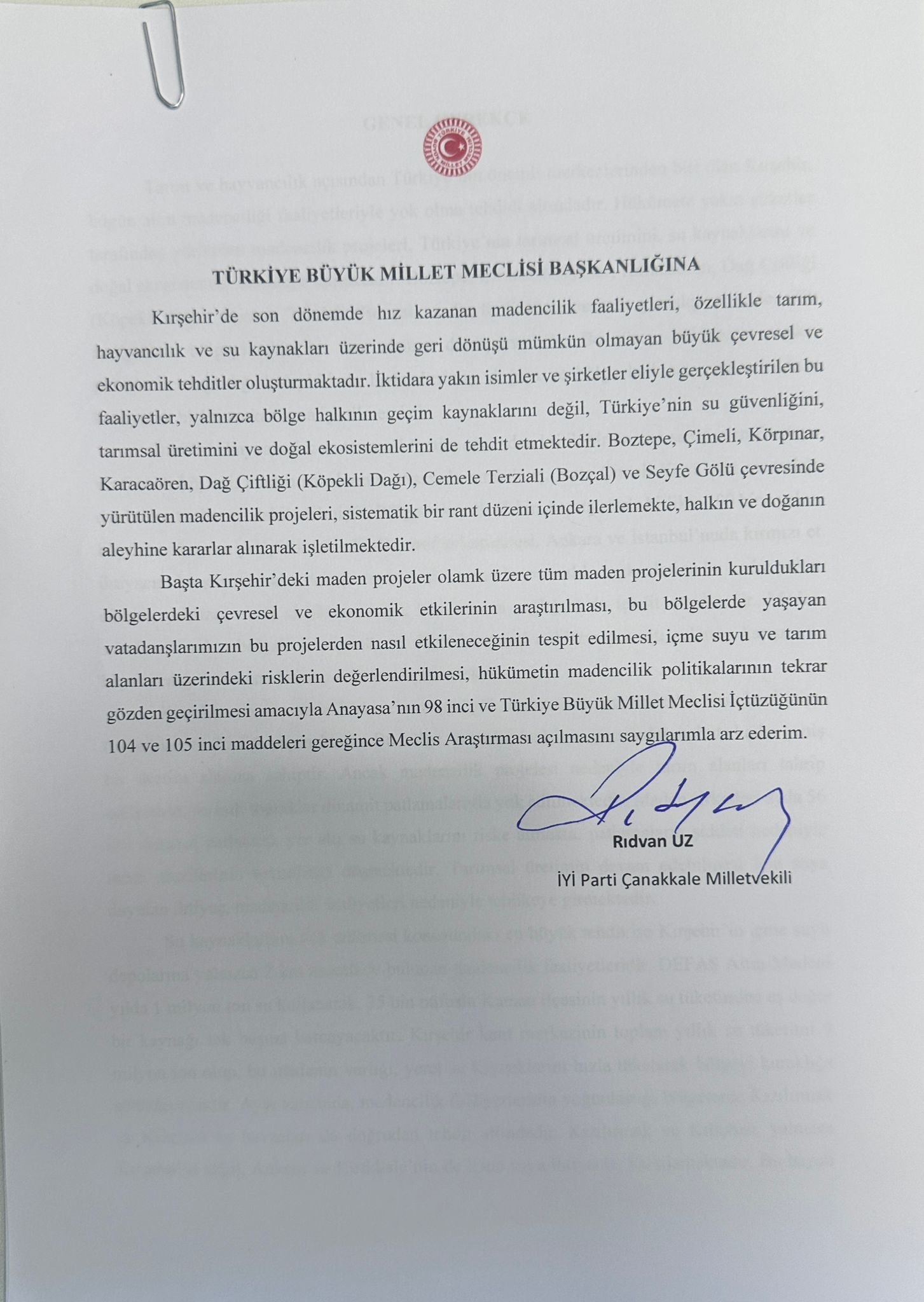 İyi̇ Parti’den Meclise Çağrı4