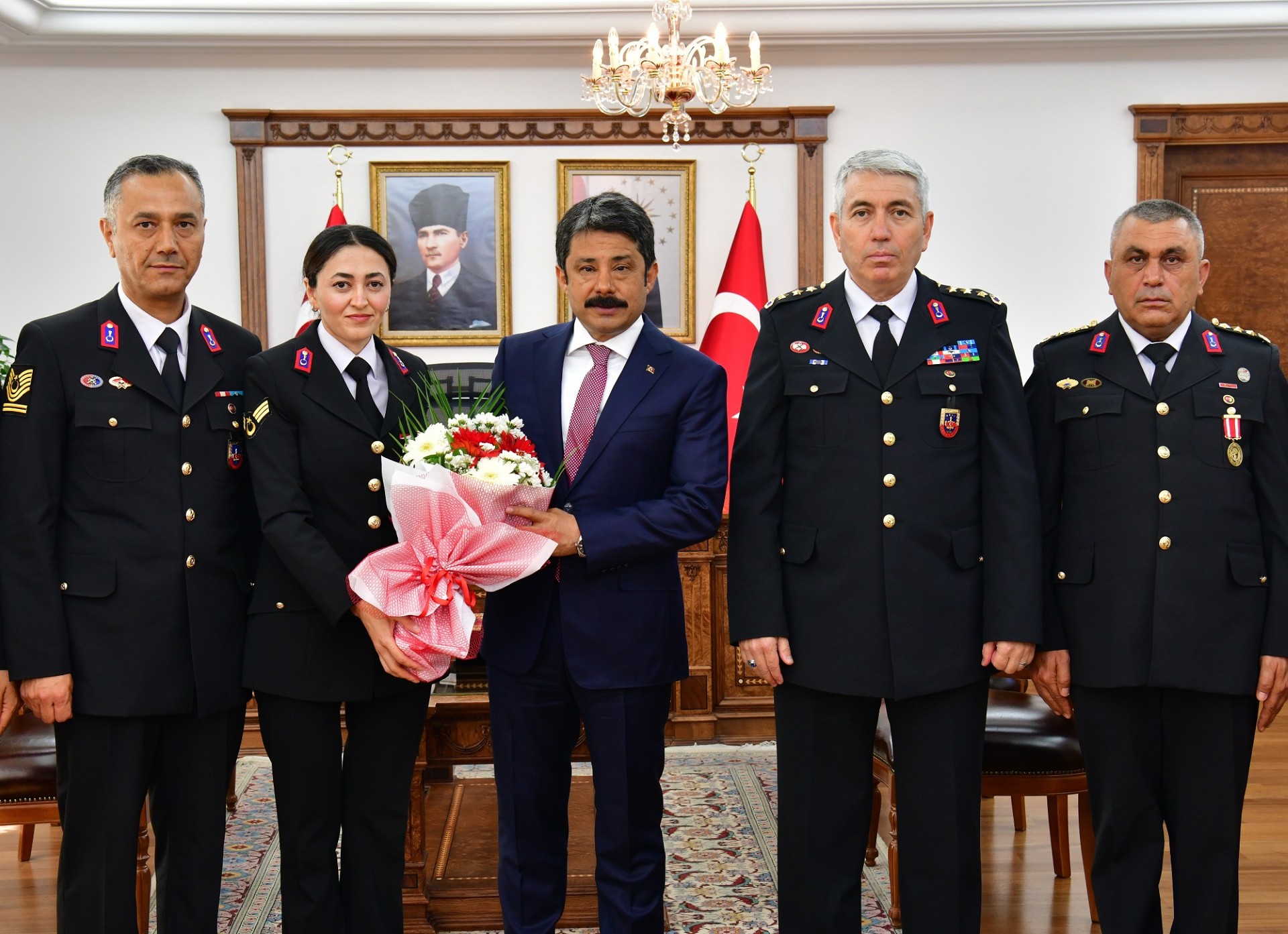 Jandarma Teşkilatı 186. Yılında Vali Demiryürek’i Ziyaret Etti