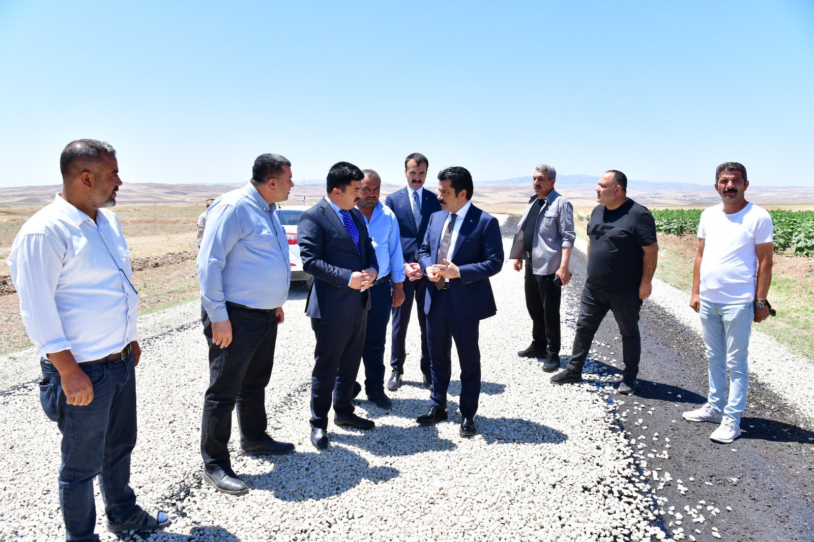 Vali Demiryürek, Yol Çalışmalarını Yerinde Inceledi