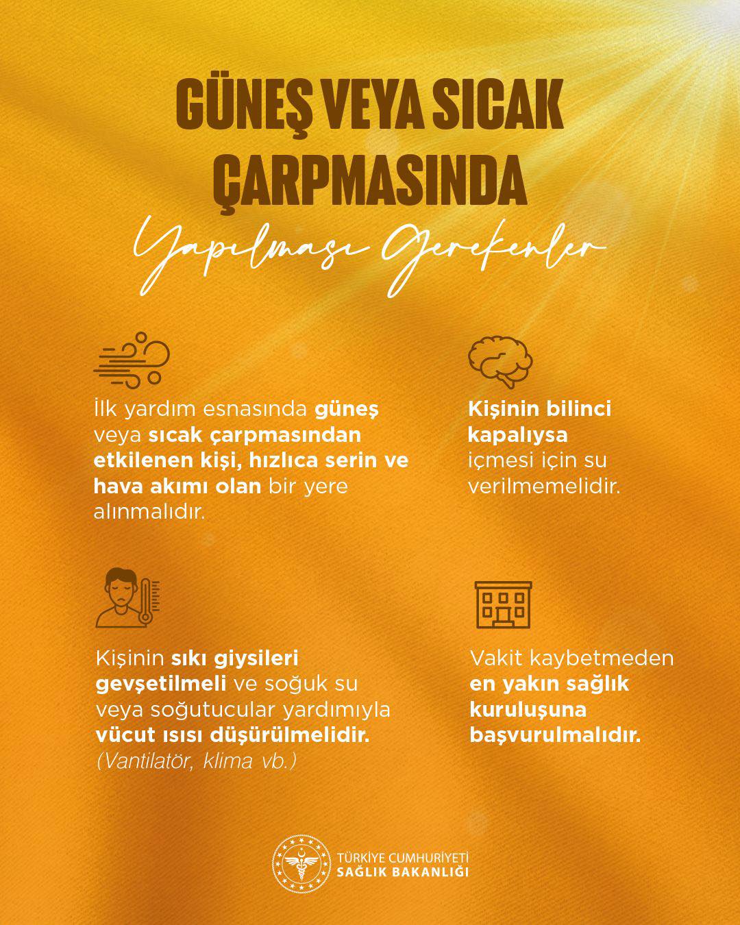 Kırşehir İl Sağlık Müdürlüğü Sıcaklara Karşı Uyardı!1
