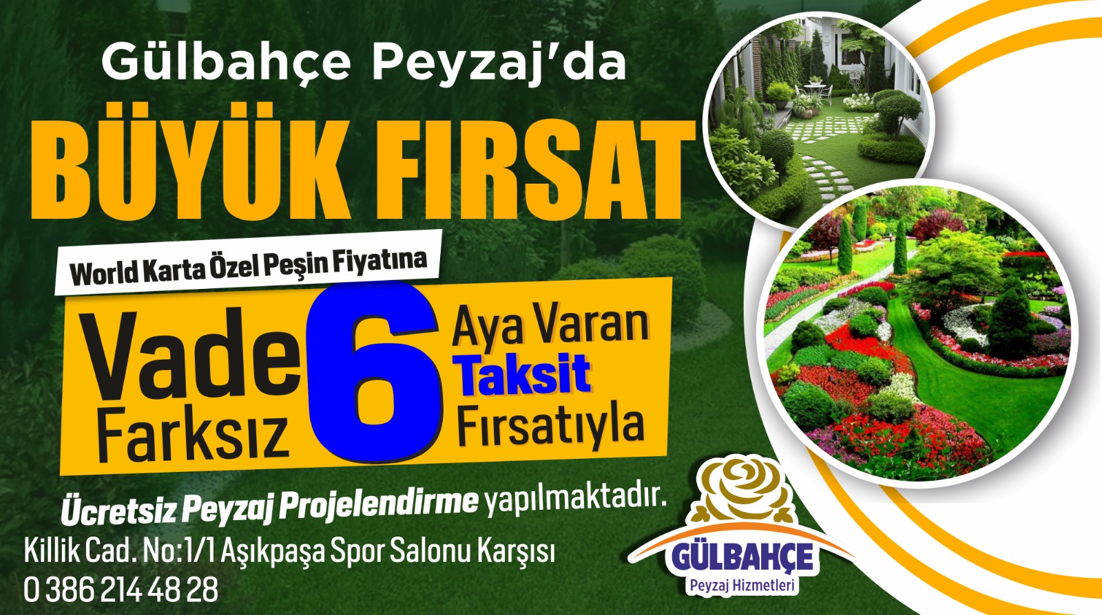 Gülbahçe Peyzaj Ve Çiçek Satış Evi’nden Kırşehirlilere Büyük Fırsat