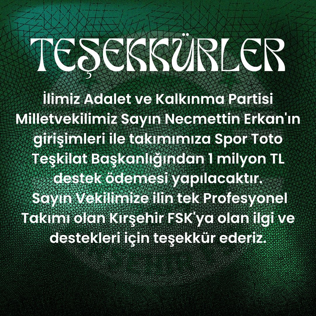 Milletvekili Erkan’dan Kırşehirspor’a 1 Milyonluk Destek (1)