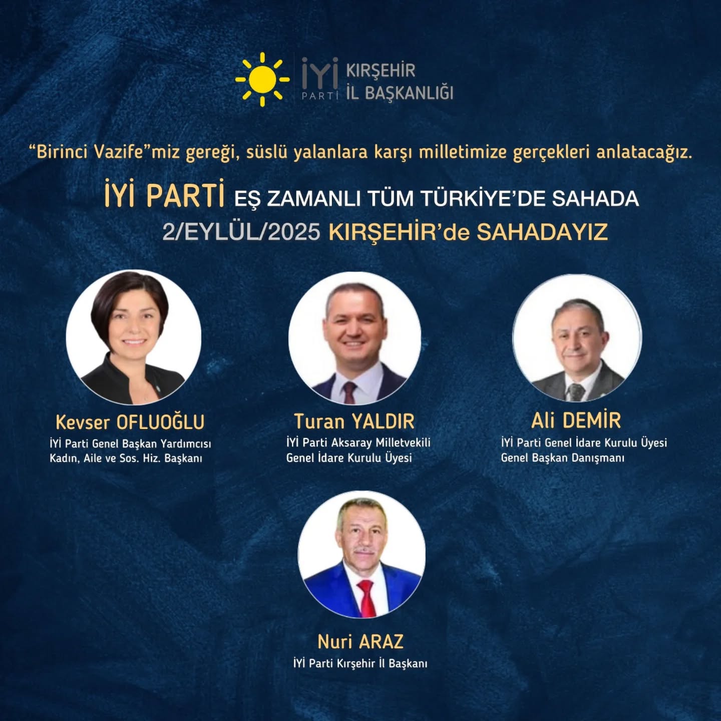 İyi̇ Parti Kırşehir’de Sahaya İniyor