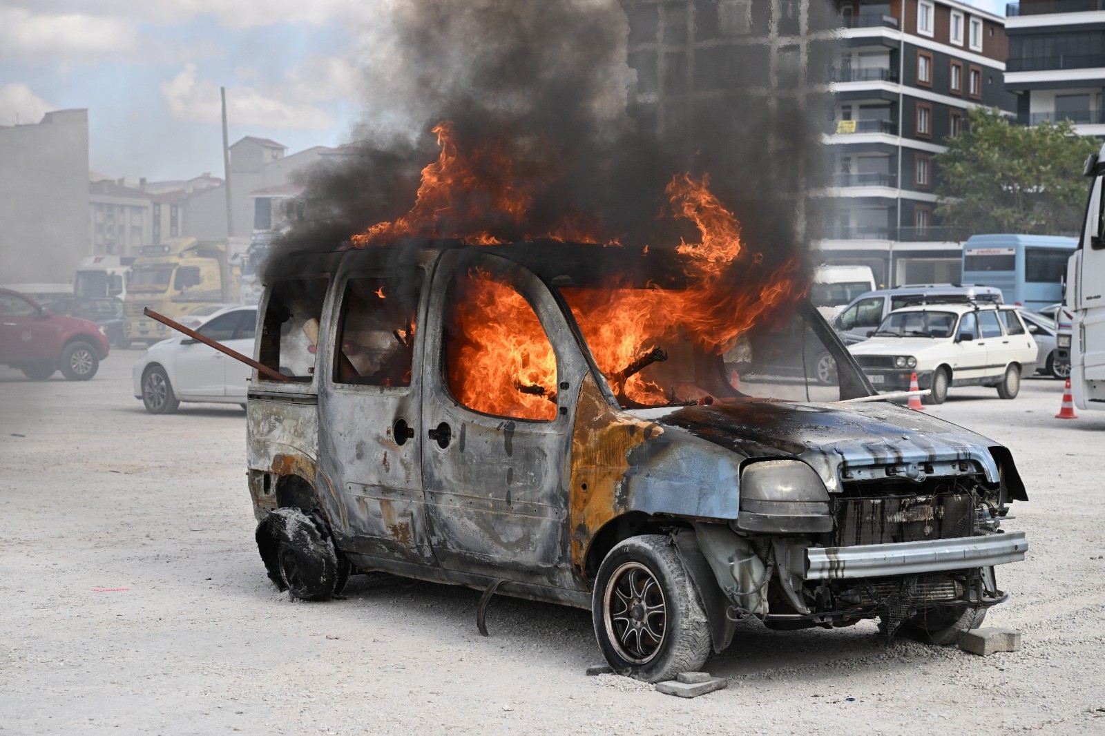 Kırşehir’de Gerçeği Aratmayan Yangın Tatbikatı1