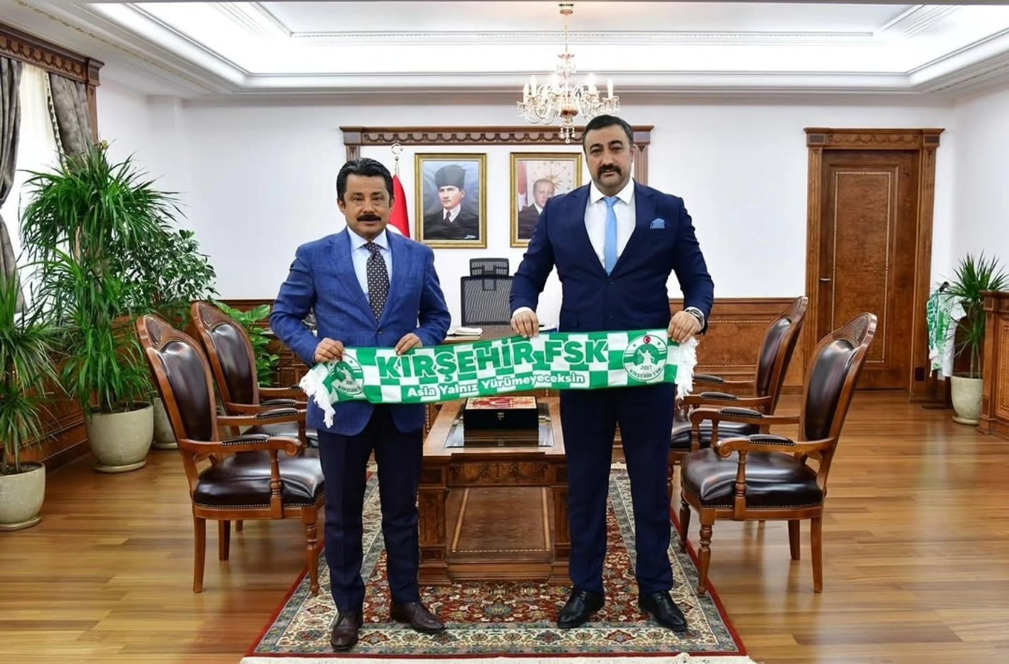 Kırşehirspor Kulübü’nden Vali Demiryürek’e Ziyaret (3)