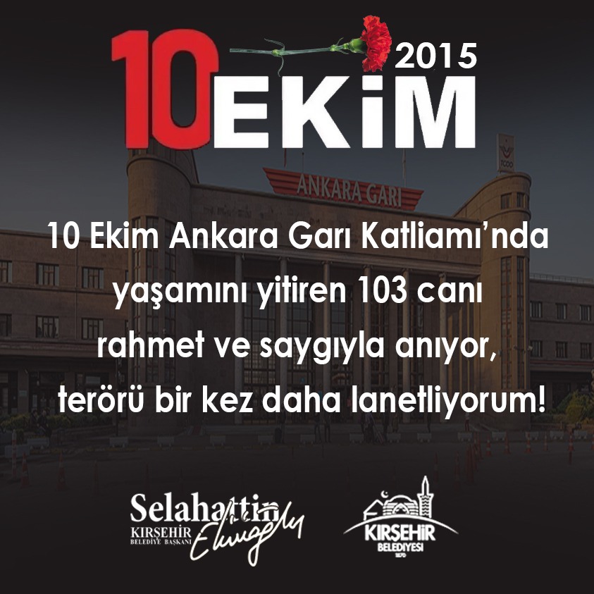 Başkan Ekicioğlu’ndan 10 Ekim Katliamı Mesajı