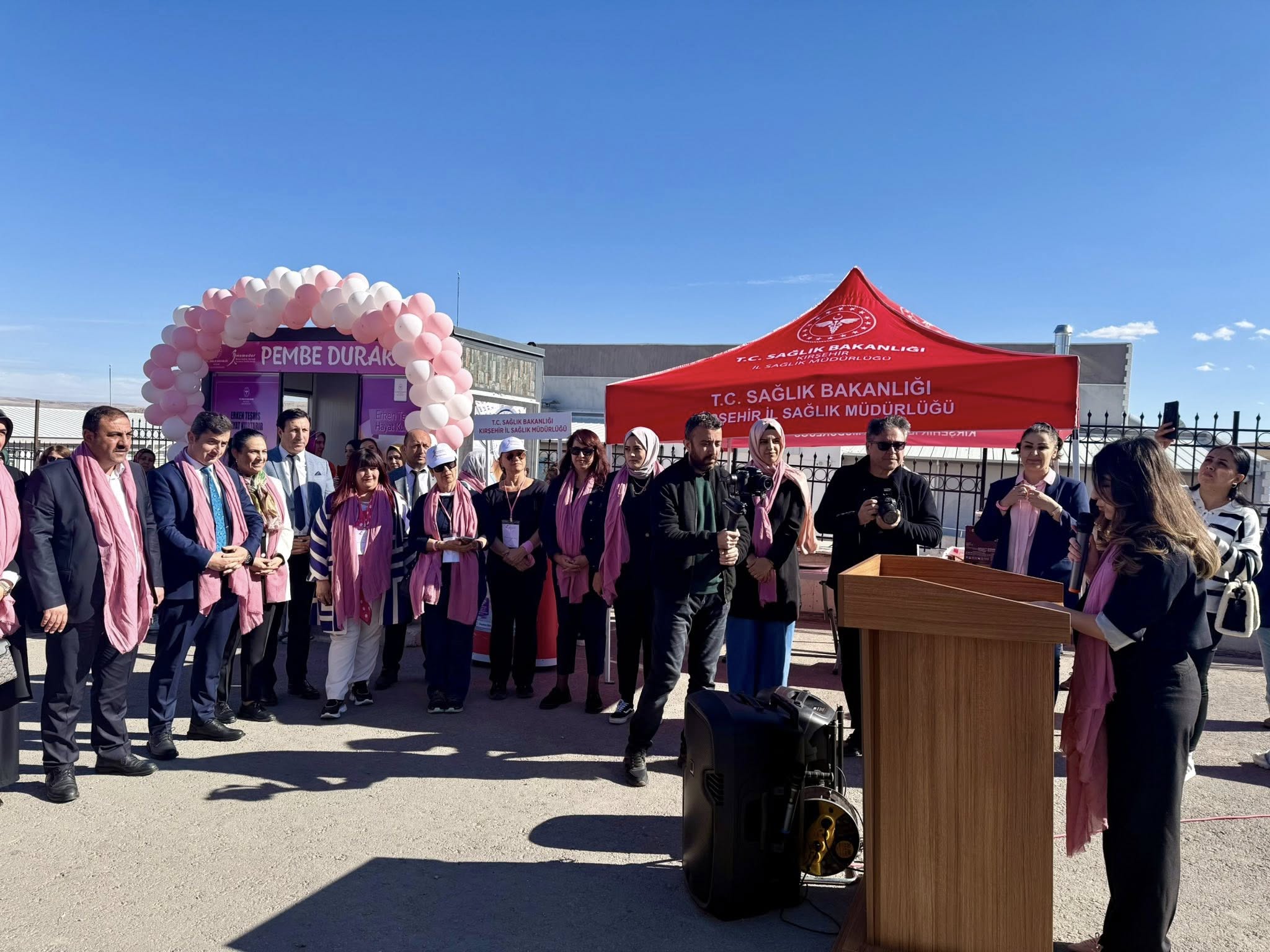 Çiçekdağı’nda Pembe Durak Açıldı, Farkındalık Yolculuğu Başladı2