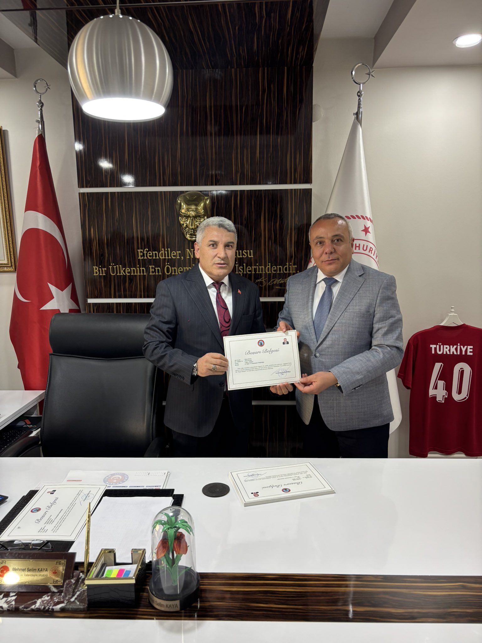 Kırşehir Nüfus Müdürlüğü Personeline Başarı Belgesi2