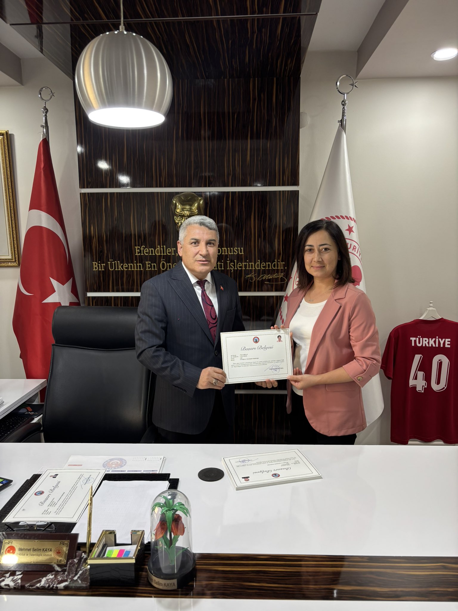 Kırşehir Nüfus Müdürlüğü Personeline Başarı Belgesi3