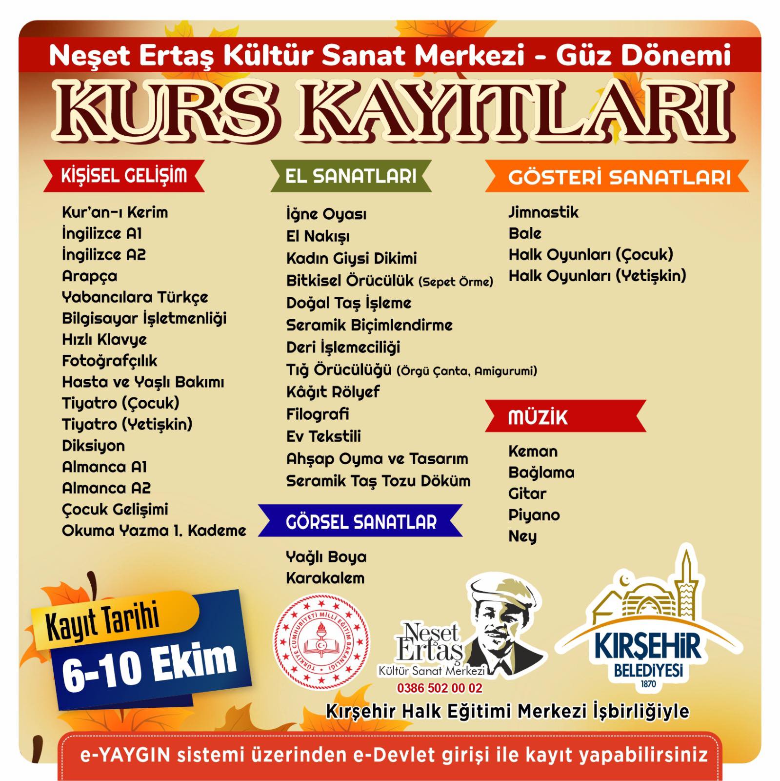 Kırşehir’de 40’Tan Fazla Kursla Yeni Dönem Başlıyor2