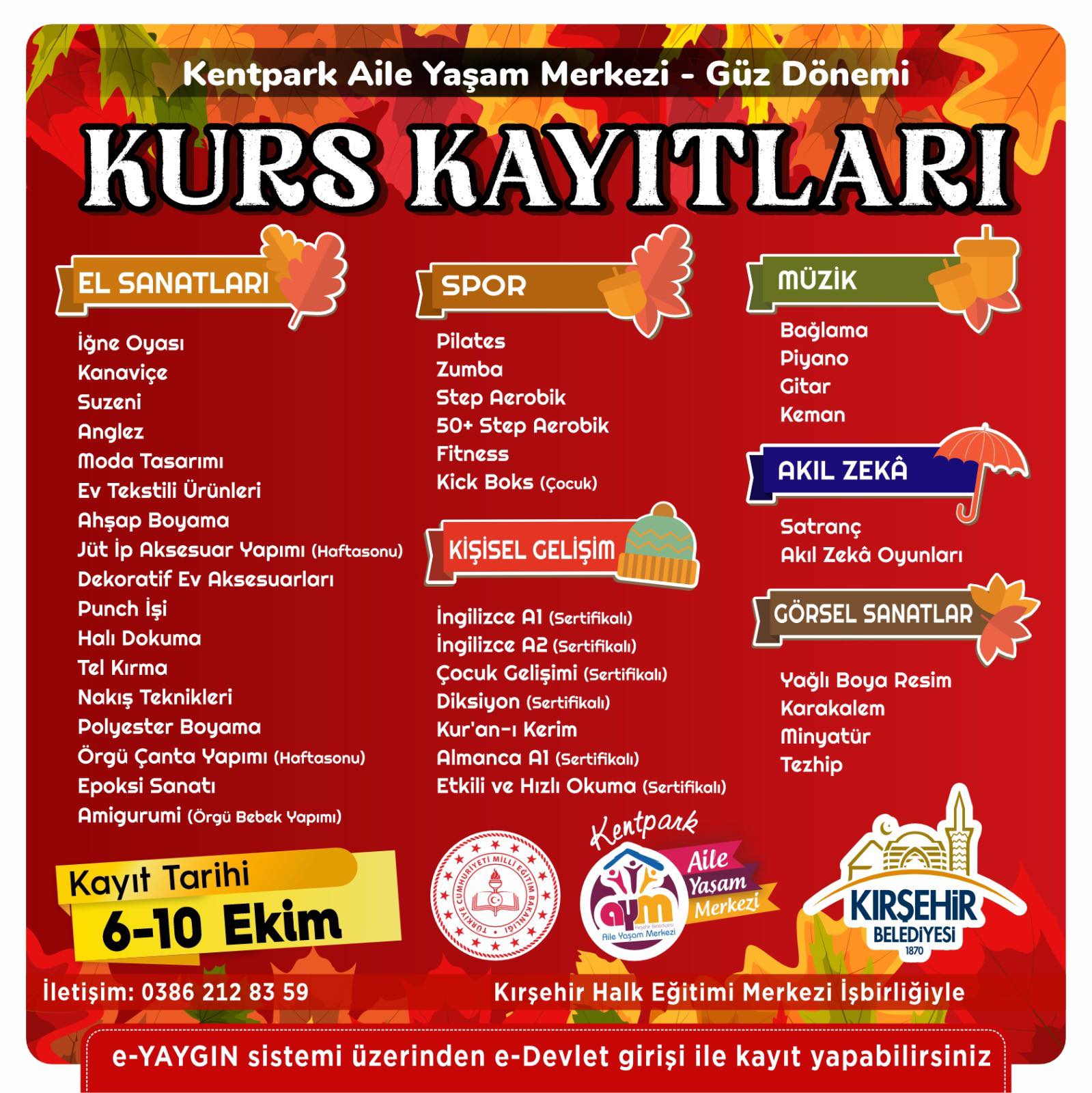 Kırşehir’de Her Yaşa, Her İlgiye Bir Kurs!