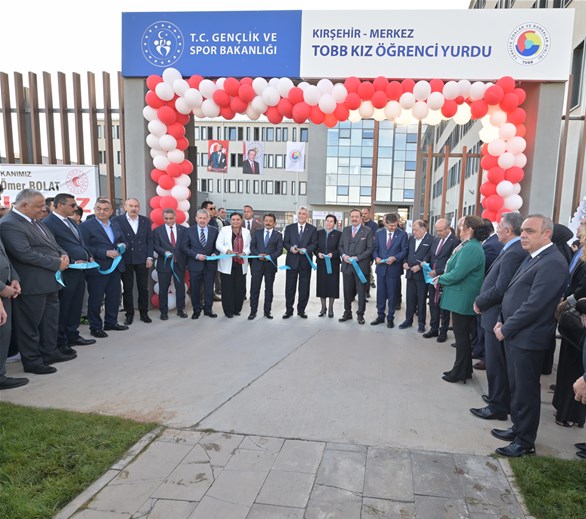 Kırşehir’de Tobb Tarafından Yaptırılan Kız Öğrenci Yurdu Törenle Açıldı (1)