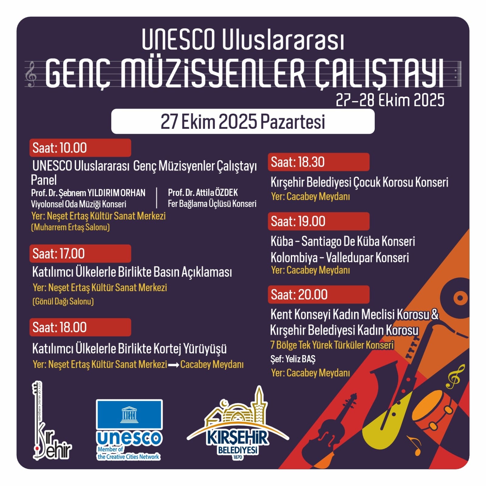 Unesco Müzik Şehirleri Kırşehir’de Buluşuyor2