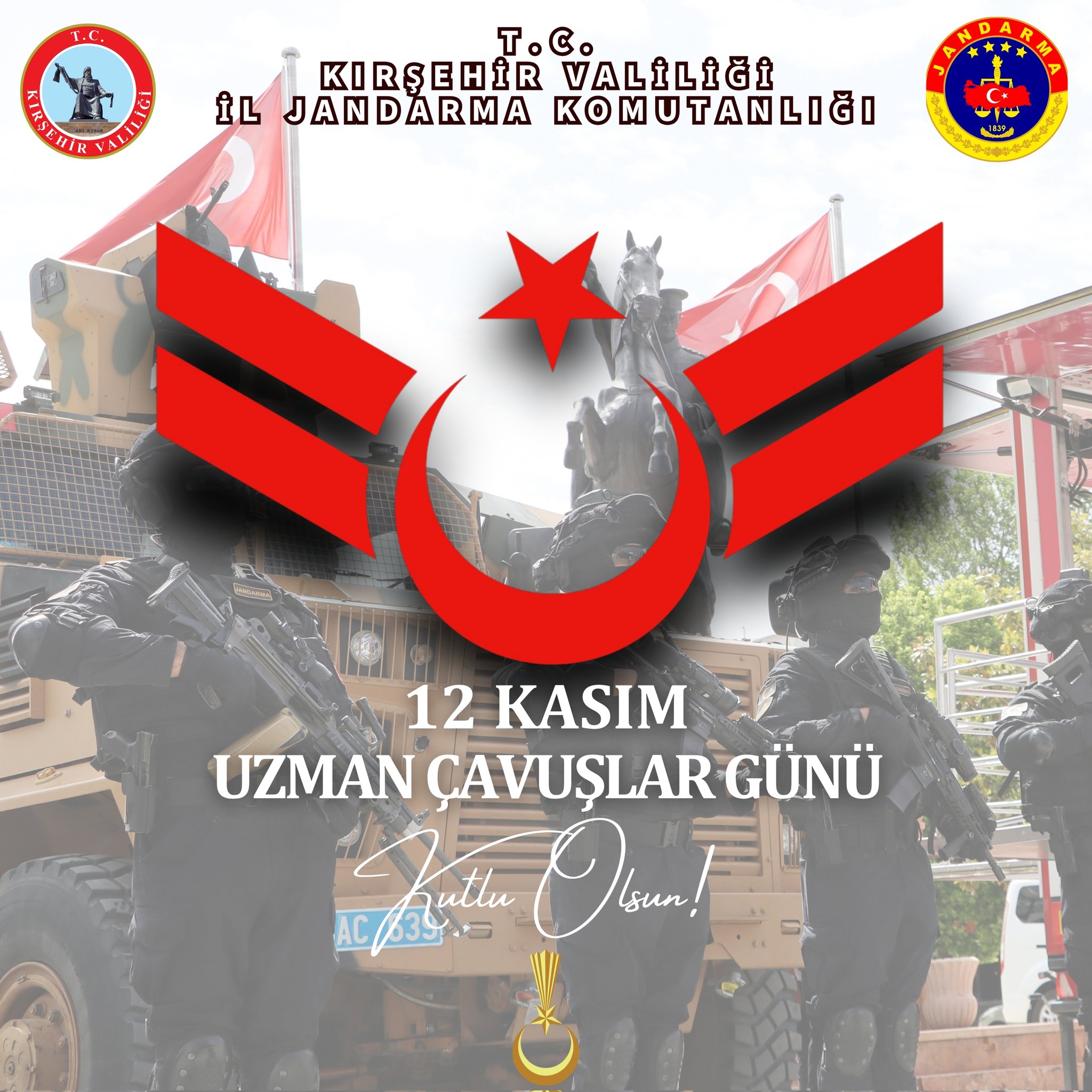 Kırşehir İl Jandarma Komutanlığı’ndan Uzman Çavuşlar Günü’ne Kutlama
