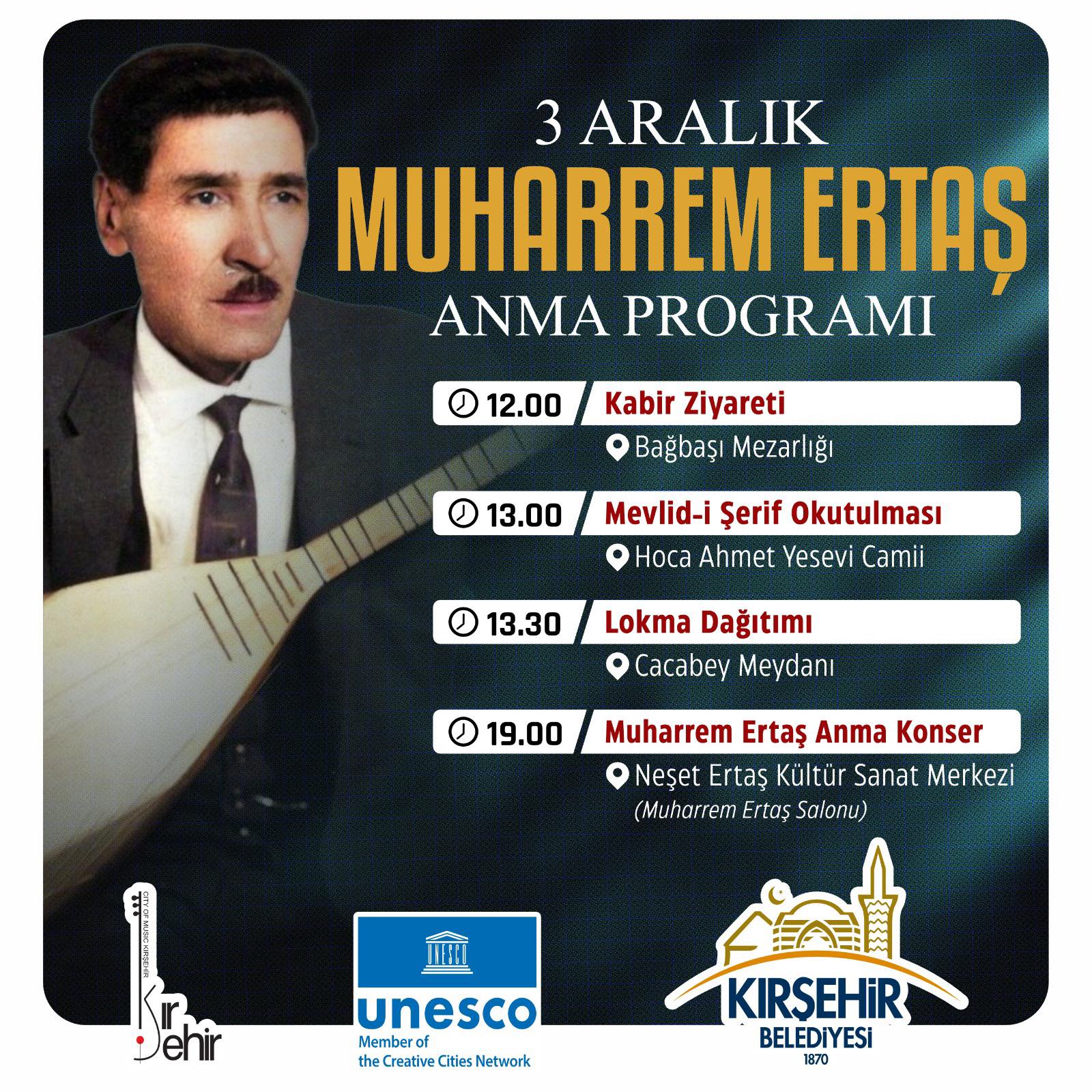 Bozlak Ustası Muharrem Ertaş, 41. Yılında Kırşehir’de Anılacak