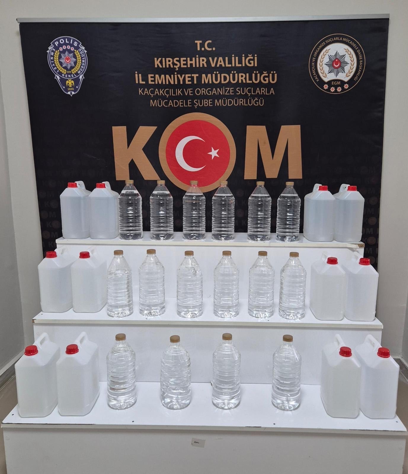 Kırşehir’de 140 Litre Etil Alkol Ele Geçirildi!3