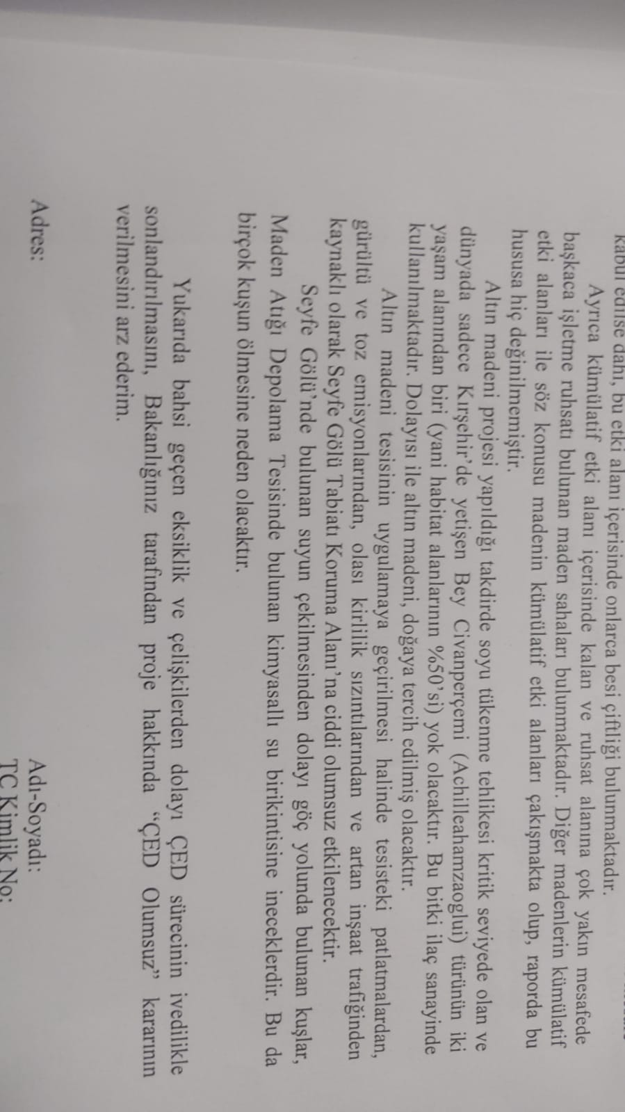 Kırşehir’de Altın Madenine Çed Onayı1