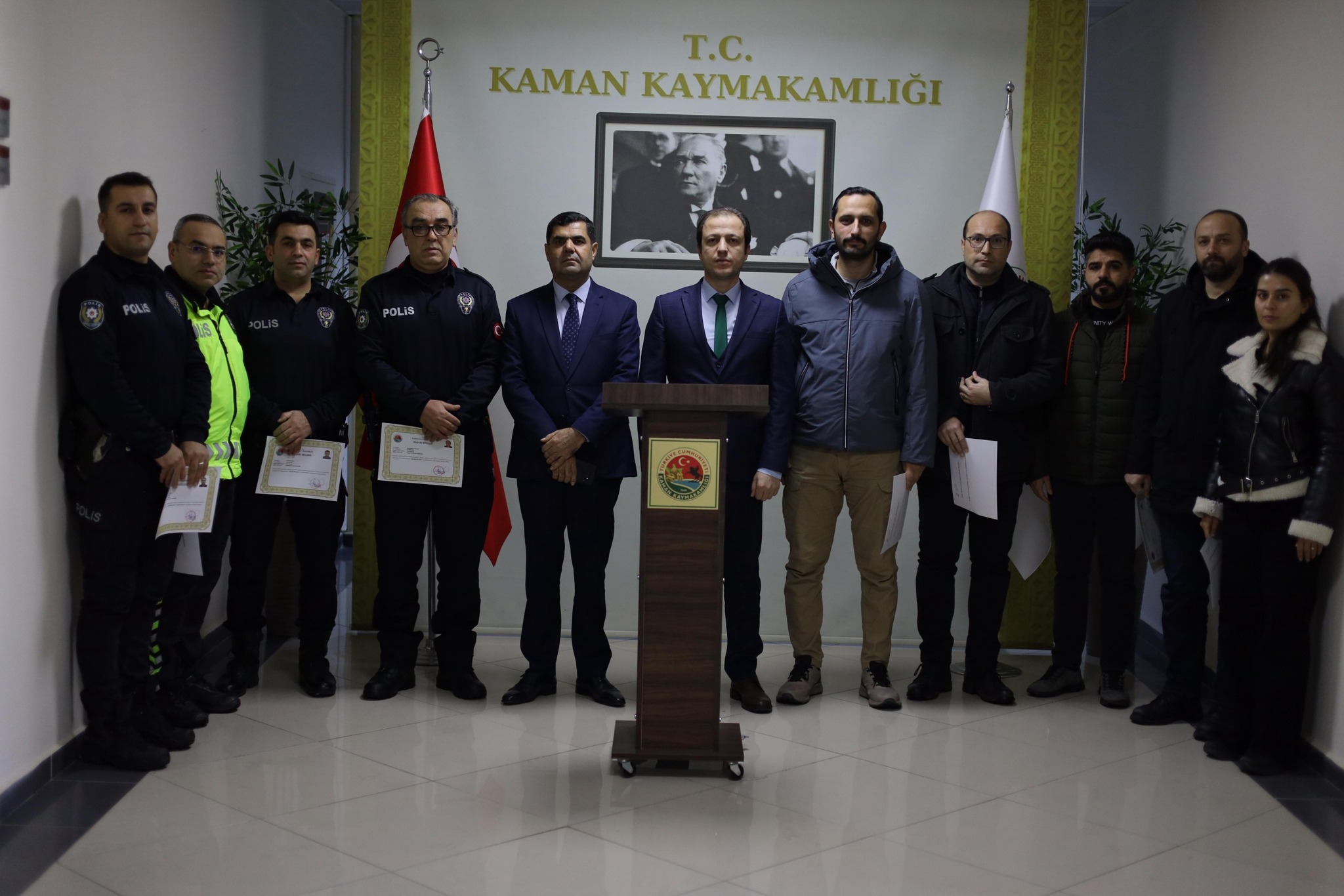 Kaman’da Asayişe Katkı Sağlayan Personel Onurlandırıldı