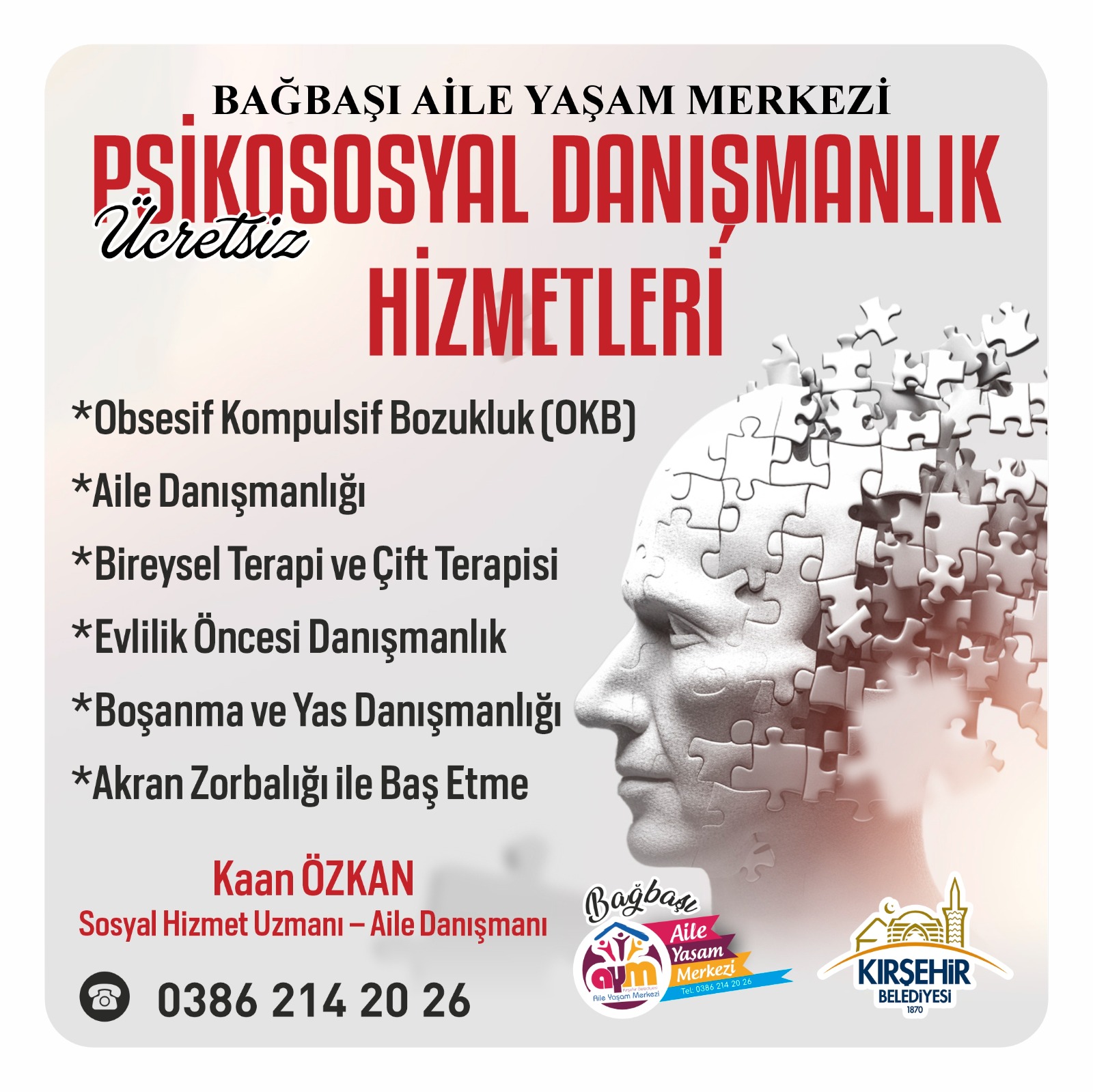 Kırşehir’de Ailelere Ve Çocuklara Ücretsiz Psikososyal Destek